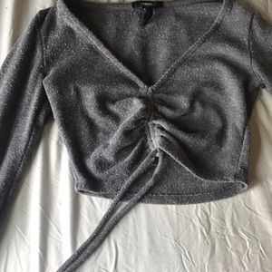 Long Sleeve Sweater Crop Top